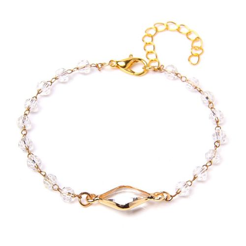 Bracelets  Breloques Ajustables En Pierre Naturelle Pour Femmes, Perles En Cristal Onyx Noir, En Alliage,  Chane Fine, Bijoux Reiki