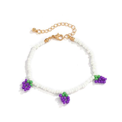 Bracelets  Pampilles En Forme De Raisin Violet Pour Femmes, Bijou De Style Boho,  La Mode, Ide De Cadeau
