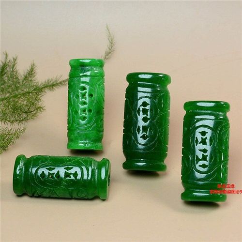 Bracelets En Jade Vert Naturel Sculpt  La Main Pour Femmes, 100% Perles En Jade Vert Vritable, 15mm