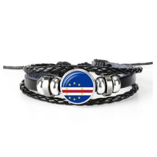 Bracelets En Perles De Verre Pour Hommes Et Femmes, Avec Drapeau Du Cap Vert,  La Mode, Cadeaux D'amiti
