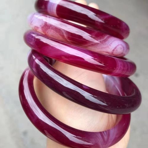 Bracelets En Pierre De Jade Pour Femmes, Calcdoine Naturelle, Sculpt  La Main, Bijoux En Jade, En Agate Vritable,  La Mode, 100%