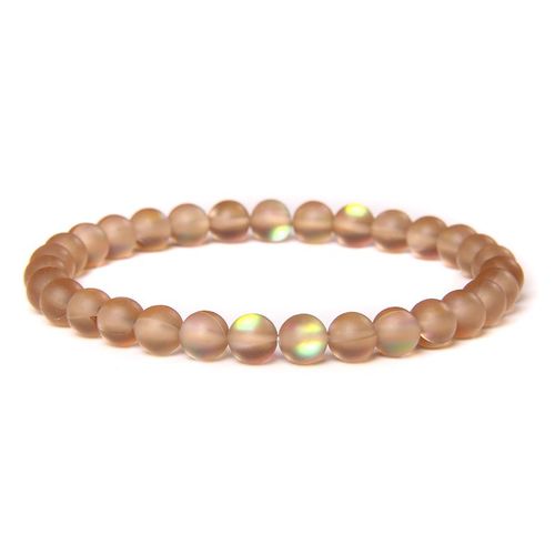 Bracelets En Pierre De Lune Pour Femmes Et Hommes, Bracelet  La Mode, Perles De Verre Arc-En-Ciel, Bijoux Commands  La Main, Haute Brillance, Fte, 8mm, 256