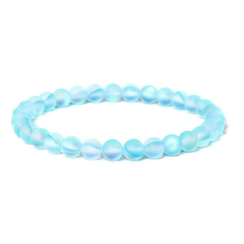Bracelets En Pierre De Lune Pour Femmes Et Hommes, Bracelet  La Mode, Perles De Verre Arc-En-Ciel, Bijoux Commands  La Main, Haute Brillance, Fte, 8mm, 256