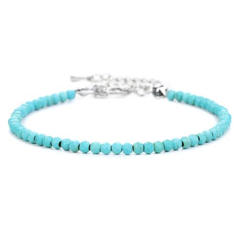 Bracelets Simples En Pierre Rouge Pour Femmes Et Hommes, Bijoux Ajustables Faits  La Main, Chane En Cristal Et Argent