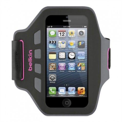 Brassard De Sport Noir Rose Iphone 5 5s 5c Se Belkin Arm Footing Gym Sport Anti-Sueur