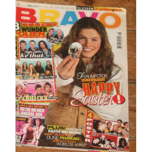 Bravo ( Deutsch Mag ) Take That Robbie Williams 2p/ Kelly Family 2p/ Janet Jackson 2p/ 2unlimited 2p/ Edward Furlong Little Odessa 2p/ Worlds Apart 1/2p/ 16