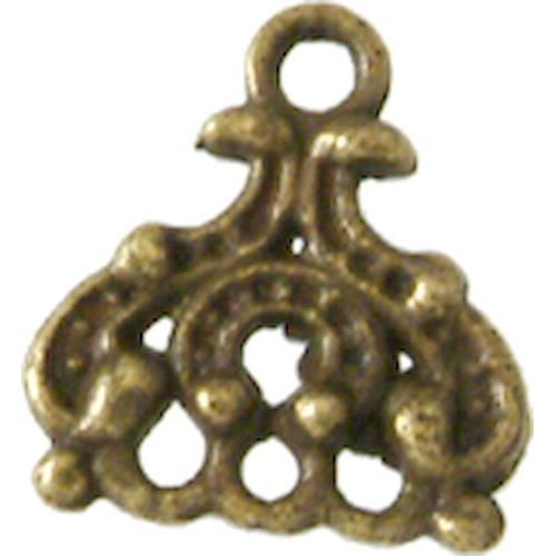 Breloque Pendentif Diviseur Orn 14mm Bronze (10 Pices)
