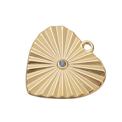Breloques Coeur Biscuits Plaqu Or En Acier Inoxydable, Pendentif Mdaille D'amour, Collier  Faire Soi-Mme, Fournitures Excutives, Vente En Gros, Lot De 5 Pices