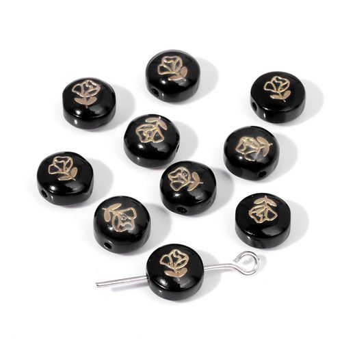Breloques En Nacre Noire Pour Document Dor, toile, Coquillage, Tortue, Perles Pour Bijoux Faits  La Main, Bracelet De Bricolage, Boucles D'oreilles Excutives, Mode