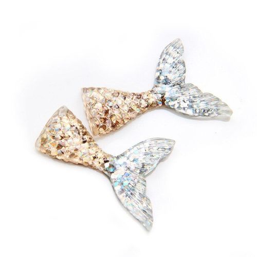 Breloques En Queue De Sirne Pour Bricolage, Accessoires De Remplissage Polymre, Jouets Lizun, Kit De Pte  Modeler Pour Enfant - Queue De Poisson B