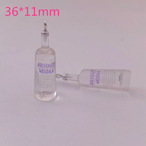 Breloques En Rsine Pour Boucles D'oreilles, Simulation De Bouteille D'eau, Rsultats 3d Coque De Tlphone, Porte-Cls, Collier Pendentif, Bricolage De Dcoration, Fabrication De Bijoux, 10 Pices