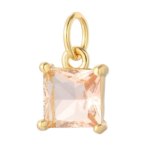 Breloques Gomtriques Carres En Cristal Pour Bijoux, Pendentif Boho Dijes, Fournitures Excutives, Document Dor, Bohme, Mignon, Vert, Rouge, Bleu