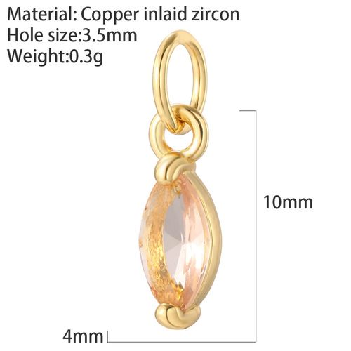 Breloques Goutte D'eau En Cristal Pour Bijoux, Pendentif En Or, Fournitures Excutives, Bohme, Mignon, Rouge, Bleu, Vert, Document