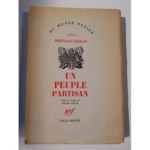 Brendan Behan Un Peuple Partisan   