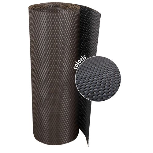 Brise-Vue En Rsine Tresse Pour Balcon Et Clture Coloris Anthracite 0.9 X 5 M