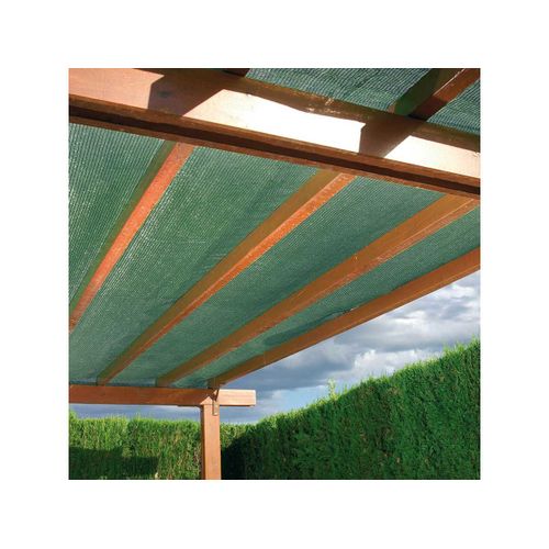 Brise Vue En Toile Tisse Vert Fonc 25 M X H.1,00 M - Jardideco