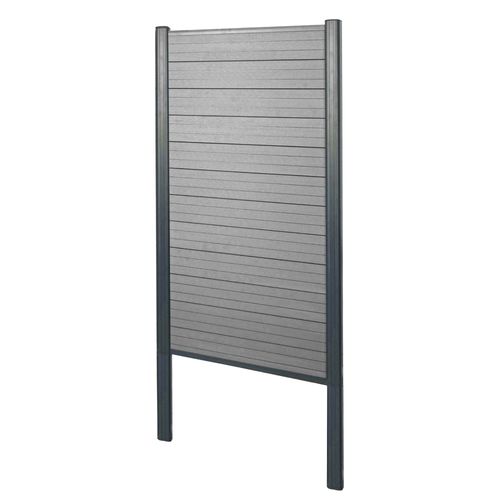 Brise-Vue En Wpc Sarthe, Clture Brise-Vent   lment De Base troit, 100cm Gris
