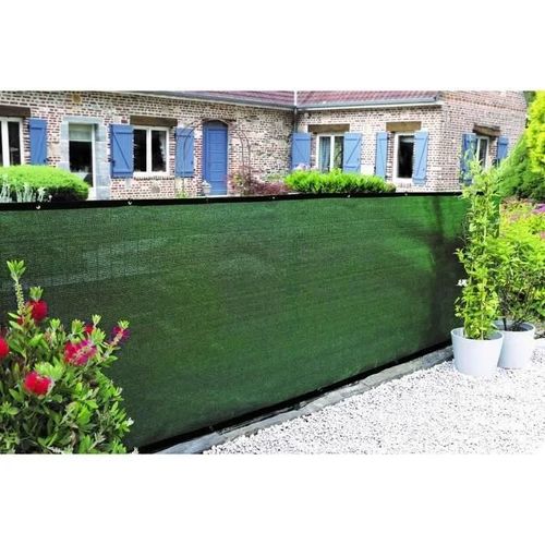 Brise-Vue - Nature - 1 X 3 M - Occultant 5/5 - Hdpe 350 G/M - Vert Kaki