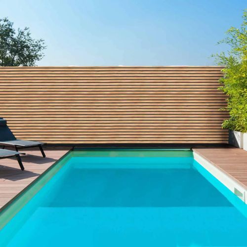Brise Vue Occultant Effet Claustra En Bois 1,5 X 10 M 160 Gr/M