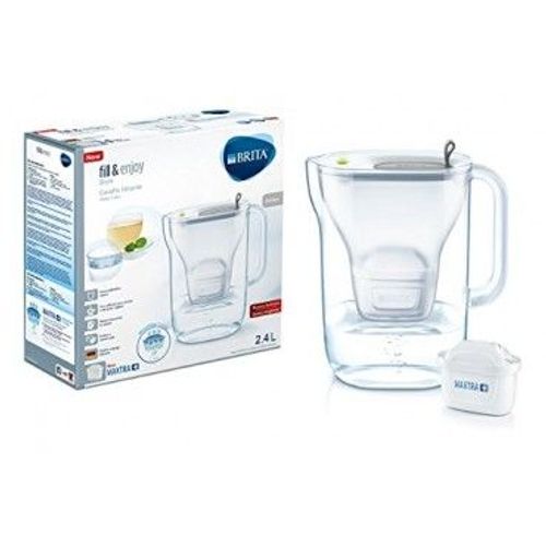 BRITA Style de l'eau filtre  eau, capacit 2.4 L, blanc et gris, 1 filtre MAXTRA+ inclus