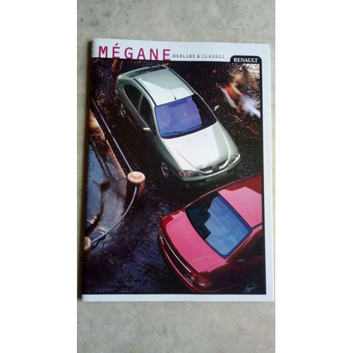 Brochure Publicitaire Renault Mgane Berline & Classic .