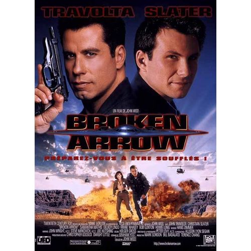 Broken Arrow - Affiche Originale De Cinma - Format 40x60 Cm - Un Film De John Woo Avec John Travolta, Christian Slater, Samantha Mathis, Delroy Lindo - Anne 1996