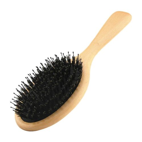 Brosse  Cheveux En Poils De Sanglier Brosse  Cheveux Peigne En Htre Naturel Pour Boucls pais Longs Cheveux Secs Humides Dmlant Brosses De Massage Femmes-B