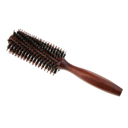 Brosse  Cheveux Ronde En Bois Pour Scher Les Cheveux,Coiffer,Friser,Ajouter Du Volume De Cheveux - Type Teints