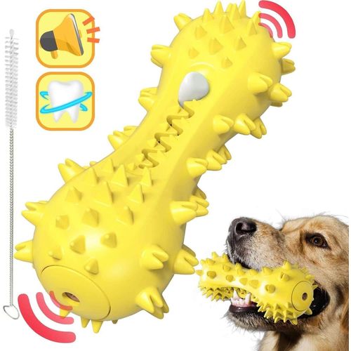 Brosse A Dent Chien, Jouet  Macher Pour Chien, Rsistant  La Morsure Baton De Nettoyage Des Dents En Caoutchouc Pour Petits Et Moyens Chiens (Bleu)