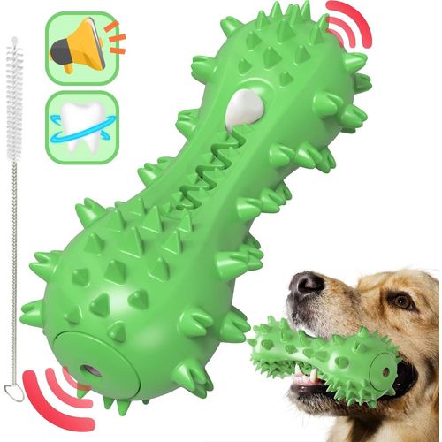 Brosse A Dent Chien, Jouet  Mcher Pour Chien, Rsistant  La Morsure Bton De Nettoyage Des Dents En Caoutchouc Pour Petits Et Moyens Chiens (Vert)