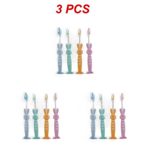 Brosse  Dents De Dessin En Silicone,Accents Doux,Led,Nettoyage Des Dents,Brosses  Dents D'entranement,Mnage,2020, - Type Style A 3pcs #D