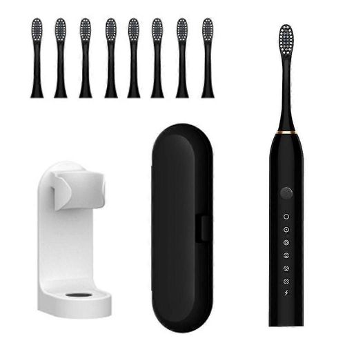 Brosse  Dents lectrique Avec Minuterie Intelligente, Nettoyage Sonique Puissant, 6 Modes, 8 Ttes De Brosse Dupont, 42 000 Fois/Min