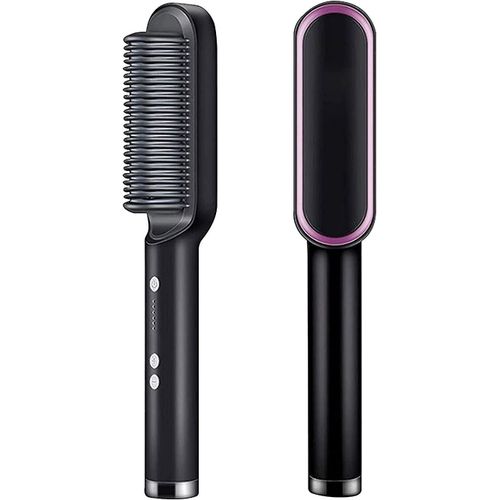 Brosse  Lisser Les Cheveux, Peigne  Lisser Mignon Avec Cramique Ptc  Chauffage Rapide En 20 Secondes, 5 Rglages De Temprature