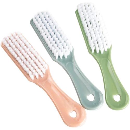 Brosse  Ongles Avec Poigne, 3 Pices, Brosses De Nettoyage Pour Vtements Et Chaussures, Outil De Nettoyage Du Linge  Domicile