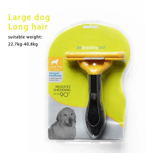 Brosse  Poils D'animaux Pour Animaux De Compagnie Outil De Toilettage Pour Animaux De Compagnie  Poils Longs Et Courts Peigne  pis De Chiot Chien,Cheveux Longs,Grand