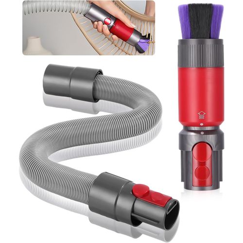 Brosse  Poussire Sans Rayures,Accessoires D'Aspirateur Pour Dyson Outsize,V15,V10,V11,V7,V8 Brosse Anti Rayure,Efficace  Poils Souples Brosse Aspirateur Avec Tuyau D'Extension F[SSE7111350]