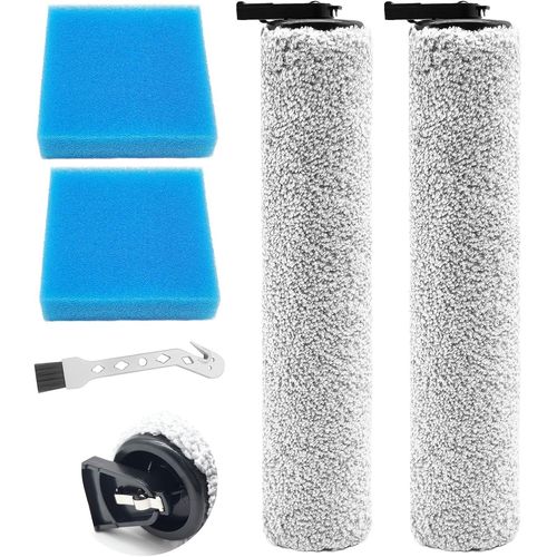 Brosse  Rouleau + Filtre Pour Eureka New400 /New400 Gen2 Aspirateur Sec Et Humide Pices De Rechange, Ensemble D'Accessoires 2 Rouleaux De Brosse + 2 Filtres[SSE7110276]