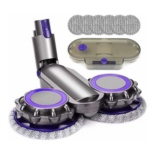 Brosse  tte de balai lectrique pour Dyson V7, V8, V10, V11  Outil de nettoyage 5 en 1 avec tampons en microfibre et rservoir d'eau