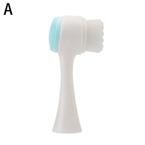 Brosse De Nettoyage Du Visage En Silicone Double Face, Nettoyeur De Points Noirs, Exfoliant, Produit Pour Le Visage, Gommage Des Pores, limination Des Pores, H4p1