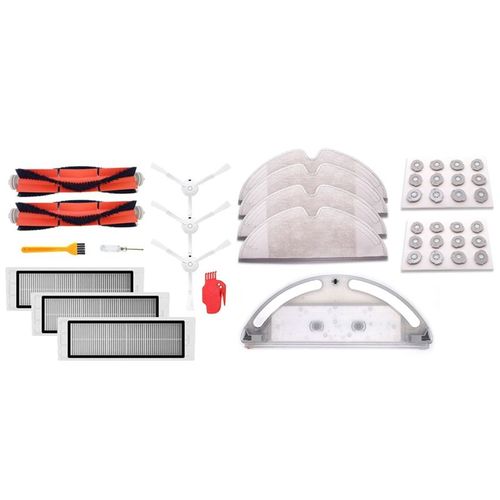 Brosse principale + 3 filtres HEPA pour Xiaomi Mi Robot, ensemble rservoir d'eau + serpillres + filtres pour Xiaomi Roborock S50 S51