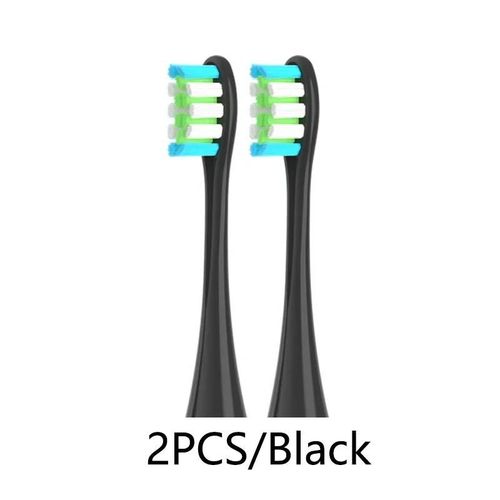 Brosses  Dents Soniques Remplaables,Recharges Sous Vide,Buses  Poils Souples Dupont,2-3 Pices- 2black-C558