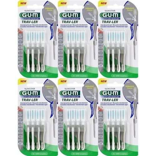 Brossettes Interdentaires Gum Trav-Ler 2,0 1618 - Lot De 6 470713