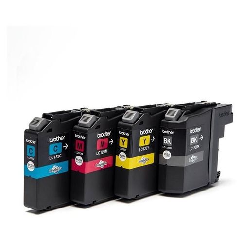 Brother Lc123 Value Pack - Pack De 4 -  Rendement lev - Noir, Jaune, Cyan, Magenta - Original - Blister Avec Alarme Acoustique / lectromagntique - Cartouche D'encre - Pour Brother Dcp-J132...
