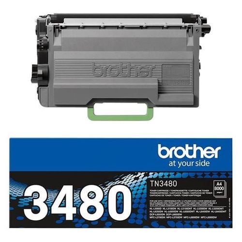 Brother Tn3480 -  Rendement lev - Noir - Original - Cartouche De Toner - Pour Brother Hl-L5000, L5100, L5200, L6200, L6300, L6450, Mfc-L5700, L6800, L6900, L6950, L6970