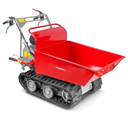 Brouette  Moteur Thermique  Chenilles Benne Basculante Manuelle 300kg 6,5ch 4 Vitesses Torros Mrd300