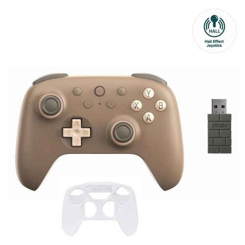 Brownie With Case,8bitdo New Ultimate 2c Wireless Gaming Controller For Pc, Windows 10, 11, Steam Deck, Raspberry Pi, Android Gamepad Accessories
