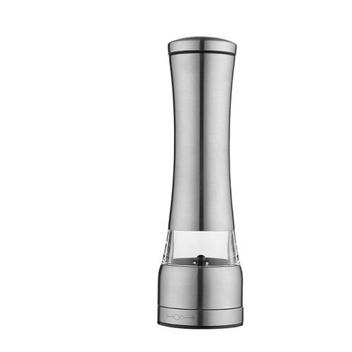 Broyeur  pices Automatique - Pratique  1 Main, Aliment Par 4 Piles Aaa, Lger (Piles Non Comprise) - Moulin  Sel En Acier Inoxydable - Moulins Electrique Inox Bross Rglable Rugosits