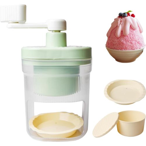 Broyeur  Glace Manuel,Machine  Glace Rase Manuelle,Broyeur  Glace,Machine  Glace Portable Avec Bacs  Glaons,Machine  Glace Pile Manivelle Pour Bar Cuisine Accessoires De Boisson Glace