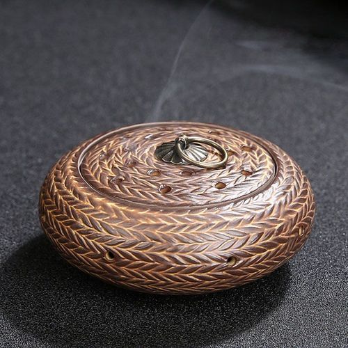 Brleur D'encens Creux En Cramique Style Chinois Rtro, Porte-Encens  Bobine, Encensoir  Arme Pour Fourniture De Salon Et De Maison