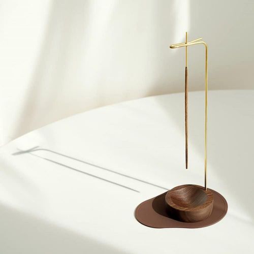 Brleur D'encens En Bois Lger Et Durable, Ornement Avec Base, Bords Lisses, Support De Anciers D'encens, Fournitures De Salon Robustes
